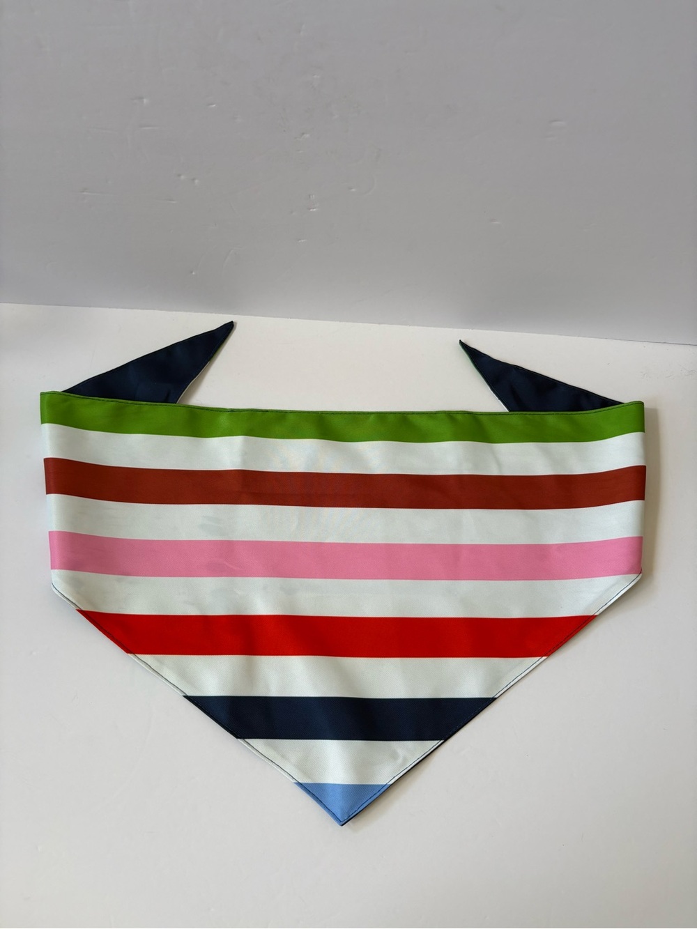 Kate Spade NY Bandana Dog Bandana‎ Scarf Adventure Stripe Rainbow Medium/Large